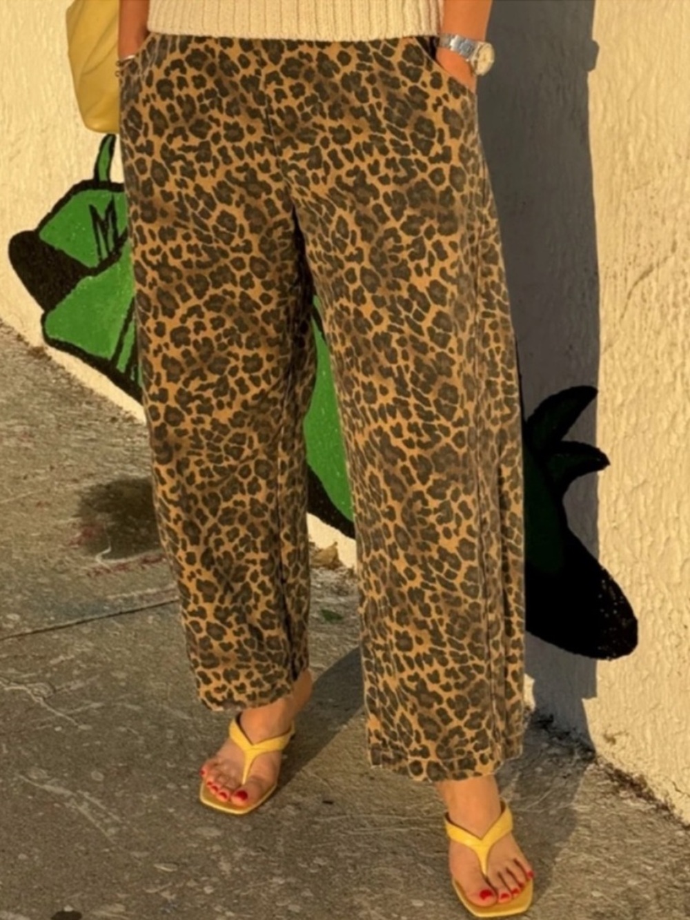 Le Bon Shoppe Arc Pants in Leopard Canvas